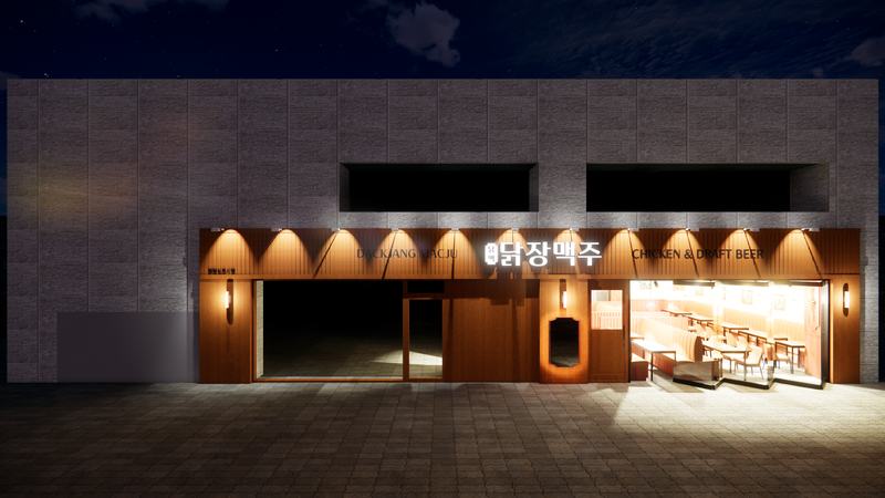 닭장맥주 검단신도시점 3D 설계안 그림 1