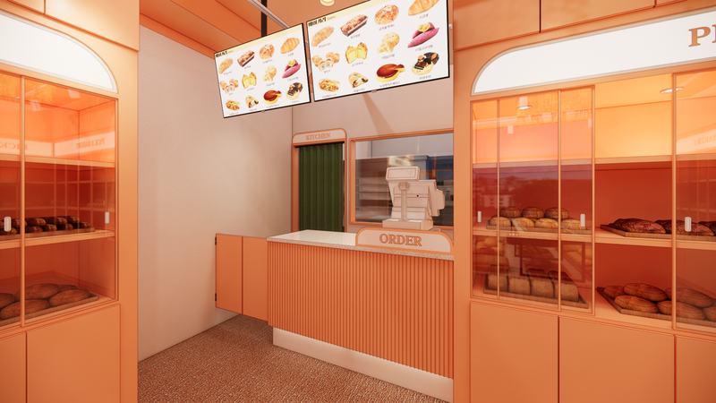 오렌지 베이커리 3D 설계안 그림 3